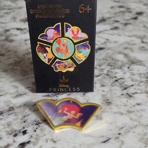 Disney Enamel Pin Purple and Gold Geometric Design